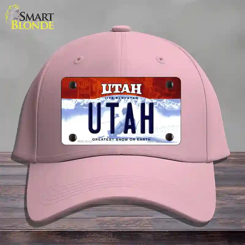 HAT05-MLP-10185 Utah Life Elevated Novelty License Plate Hat, Cotton - Pink