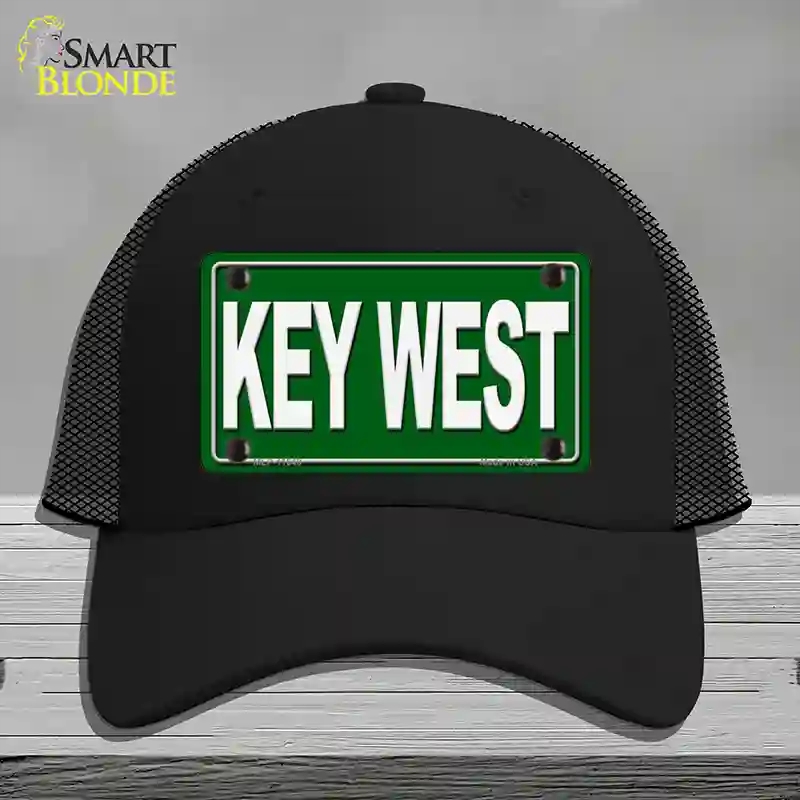 HAT01-MLP-11648 Key West Novelty License Plate Hat, Mesh - Black