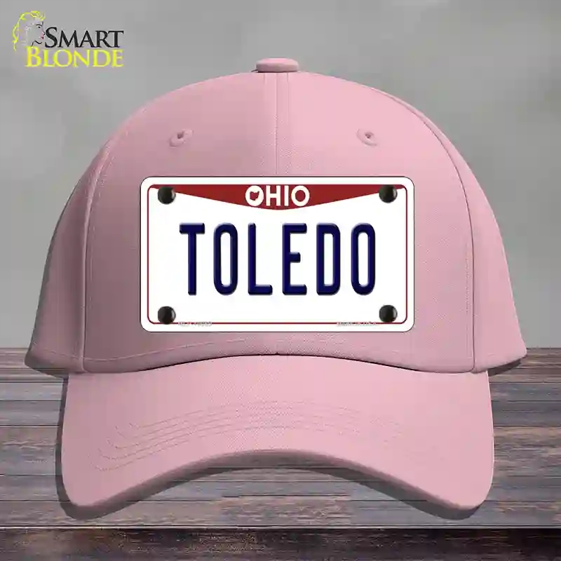HAT05-MLP-10069 Toledo Ohio Novelty License Plate Hat, Cotton - Pink