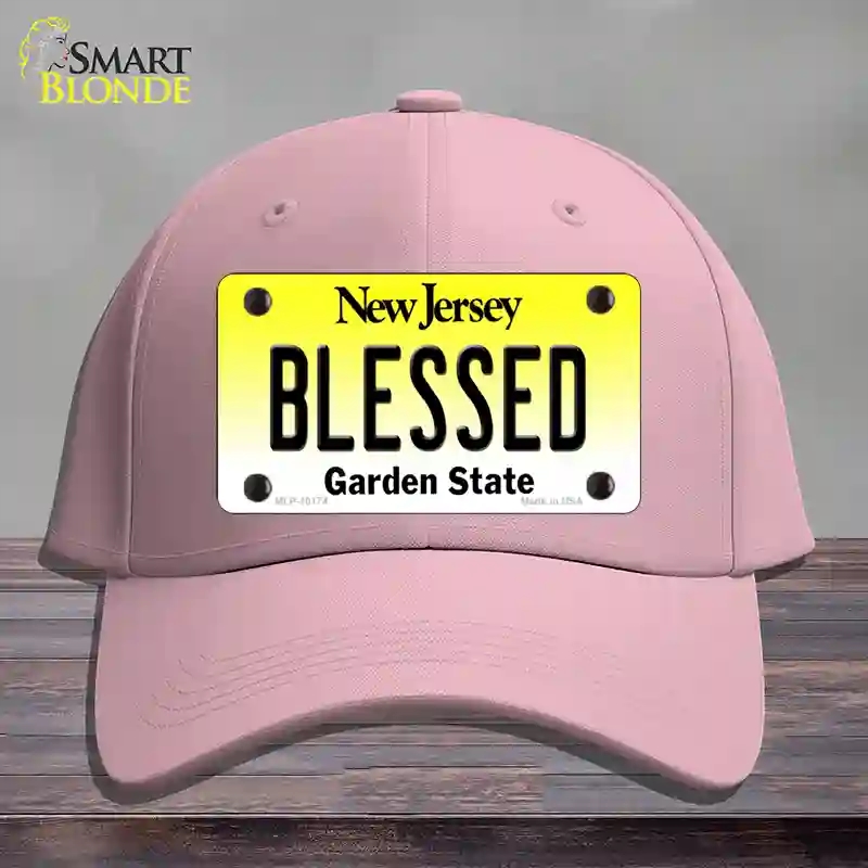 HAT05-MLP-10174 Blessed   Jersey Novelty License Plate Hat, Cotton - Pink
