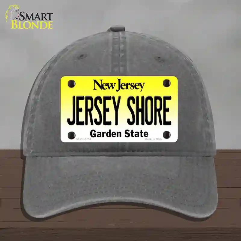 HAT08-MLP-10154 Jersey Shore   Jersey Novelty License Plate Hat, Unconstructed Cotton - Charcoal