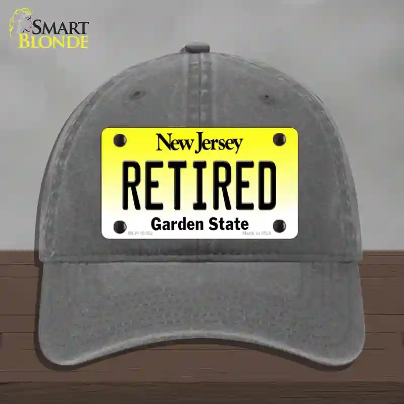 HAT08-MLP-10162 Retired   Jersey Novelty License Plate Hat, Unconstructed Cotton - Charcoal