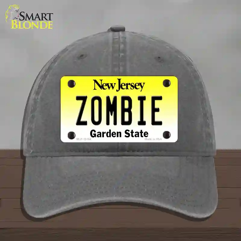 HAT08-MLP-10164 Zombie   Jersey Novelty License Plate Hat, Unconstructed Cotton - Charcoal
