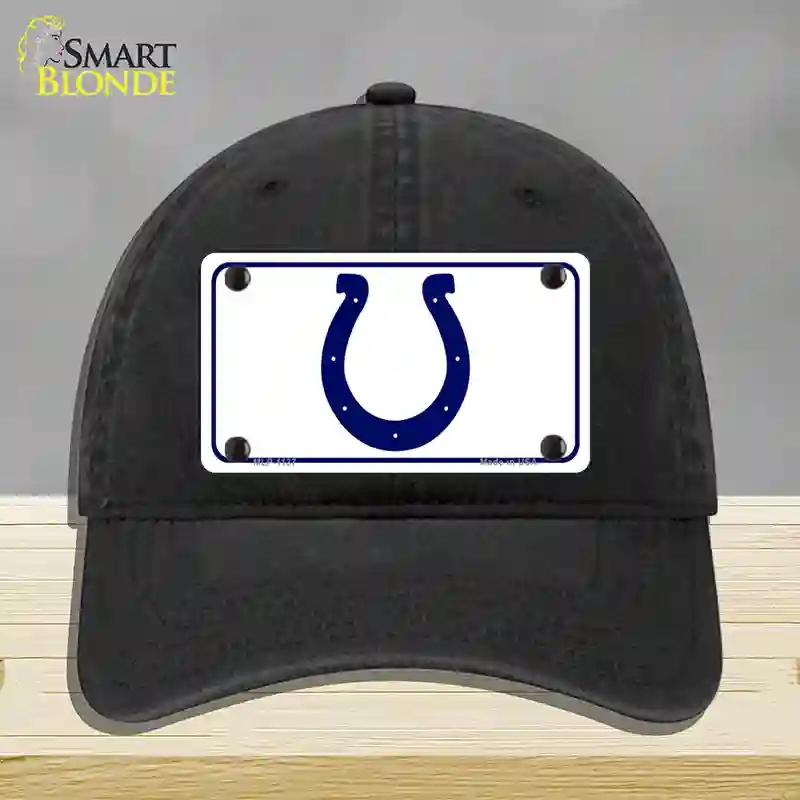 HAT07-MLP-1137 Horseshoe Novelty License Plate Hat, Unconstructed Cotton - Black