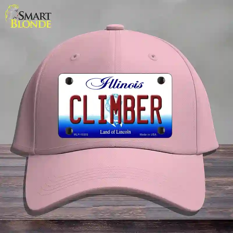 HAT05-MLP-10323 Climber Illinois Novelty License Plate Hat, Cotton - Pink