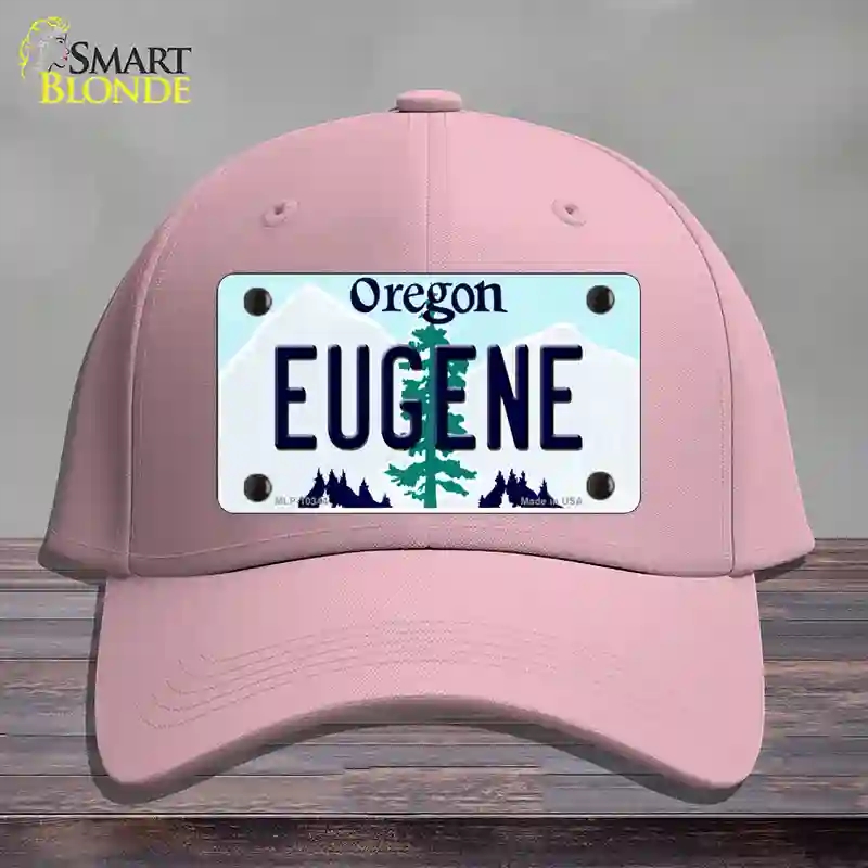 HAT05-MLP-10344 Eugene Oregon Novelty License Plate Hat, Cotton - Pink