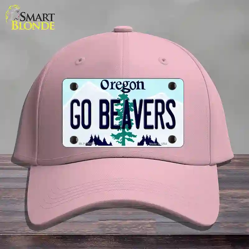 HAT05-MLP-10357 Go Beavers Oregon Novelty License Plate Hat, Cotton - Pink