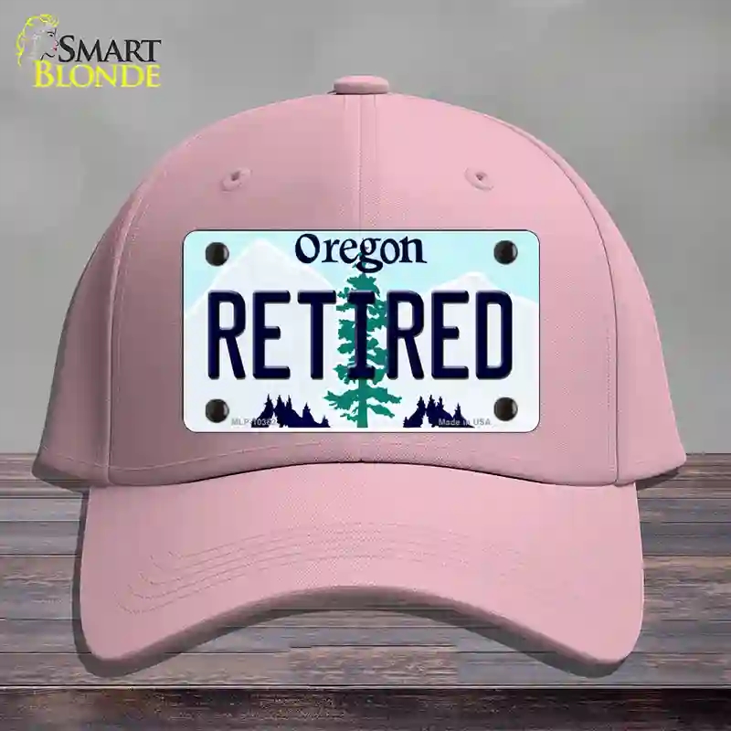 HAT05-MLP-10362 Retired Oregon Novelty License Plate Hat, Cotton - Pink
