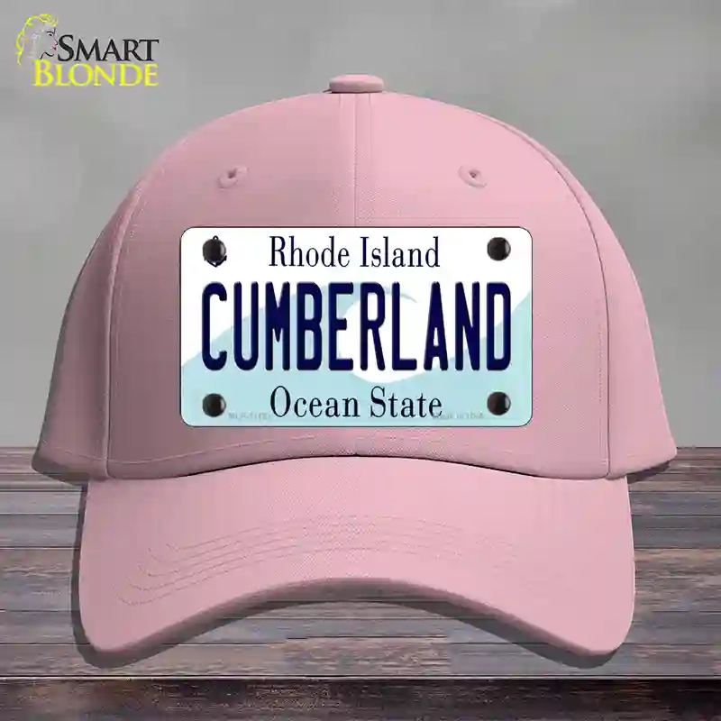 HAT05-MLP-11191 Cumberland Rhode Island State Novelty License Plate Hat, Cotton - Pink