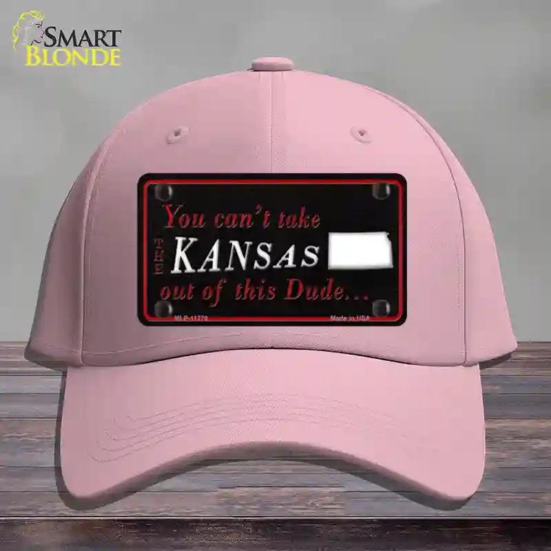 HAT05-MLP-11270 Kansas Dude Novelty License Plate Hat, Cotton - Pink