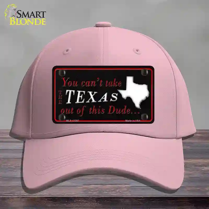 HAT05-MLP-11297 Texas Dude Novelty License Plate Hat, Cotton - Pink