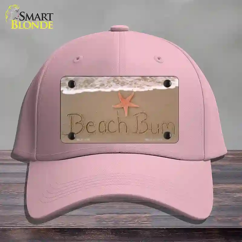 HAT05-MLP-1185 Beach Bum Novelty License Plate Hat, Cotton - Pink