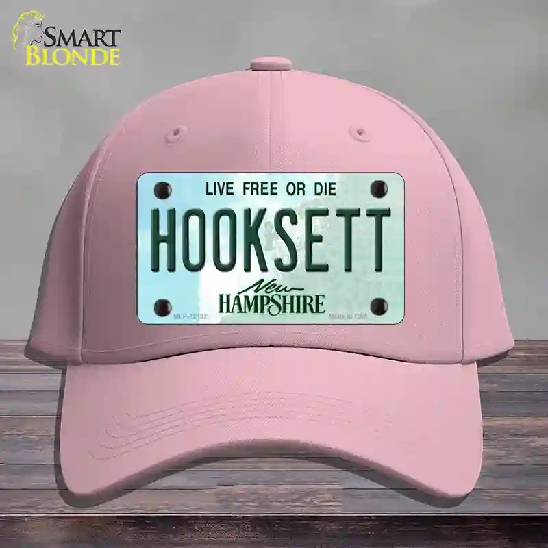 HAT05-MLP-12132 Hooksett   Hampshire Novelty License Plate Hat, Cotton - Pink
