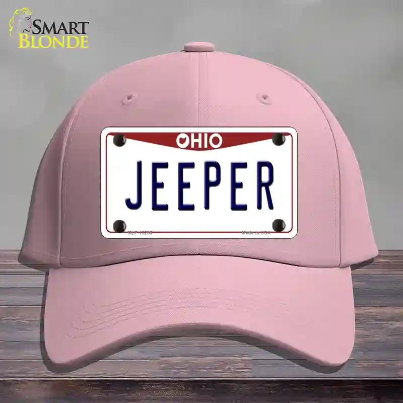 HAT05-MLP-12285 Ohio Jeeper Novelty License Plate Hat, Cotton - Pink