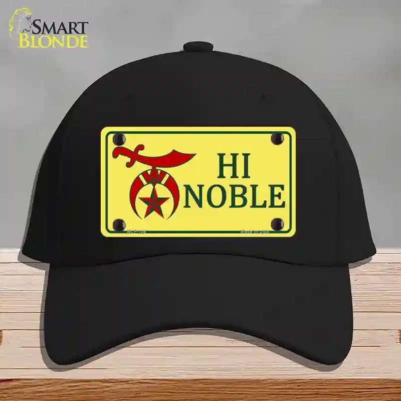 HAT03-MLP-108 High Noble Novelty License Plate Hat, Cotton - Black