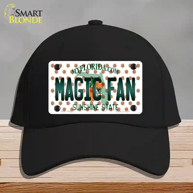 HAT03-MLP-10869 Magic Fan Florida Novelty License Plate Hat, Cotton - Black