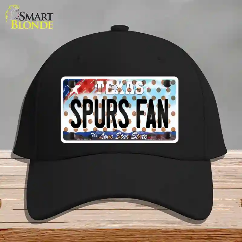 HAT03-MLP-10874 Spurs Fan Texas Novelty License Plate Hat, Cotton - Black