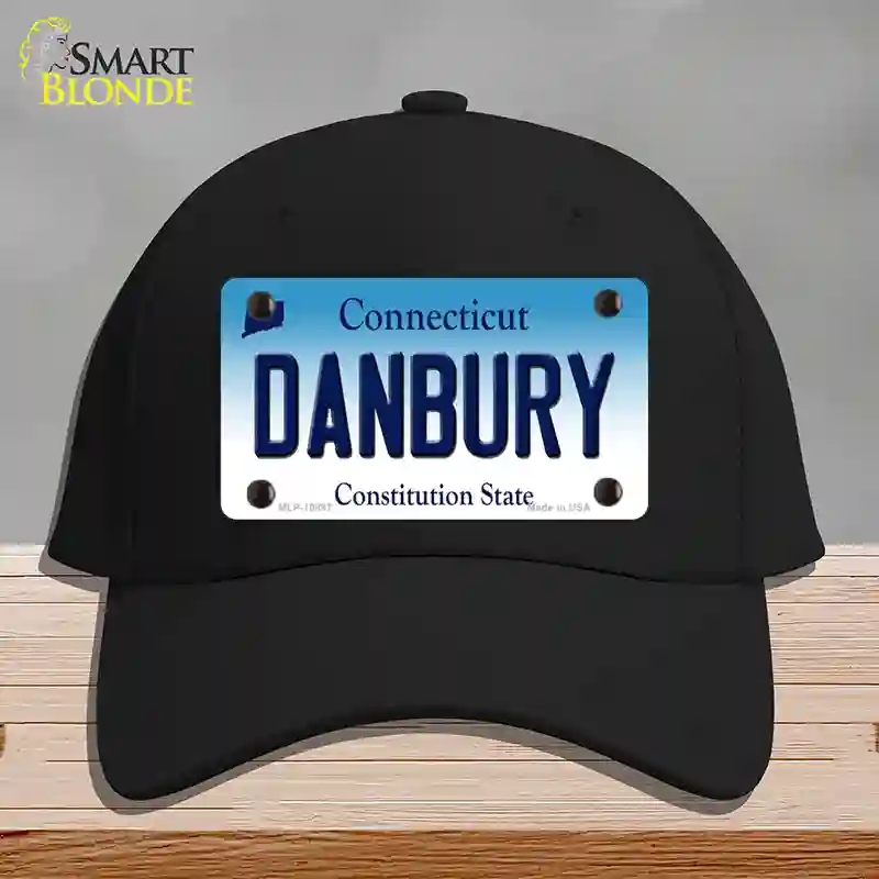 HAT03-MLP-10897 Danbury Connecticut Novelty License Plate Hat, Cotton - Black