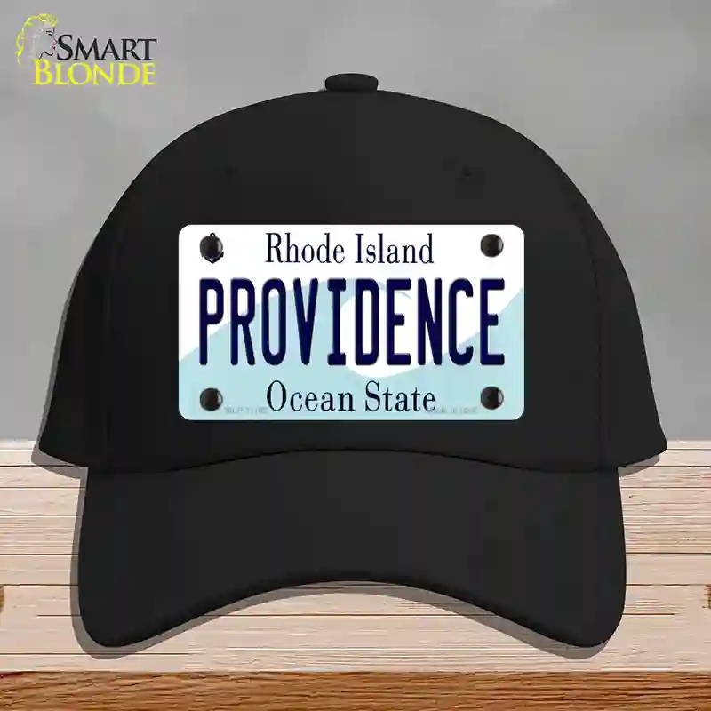 HAT03-MLP-11182 Providence Rhode Island State Novelty License Plate Hat, Cotton - Black