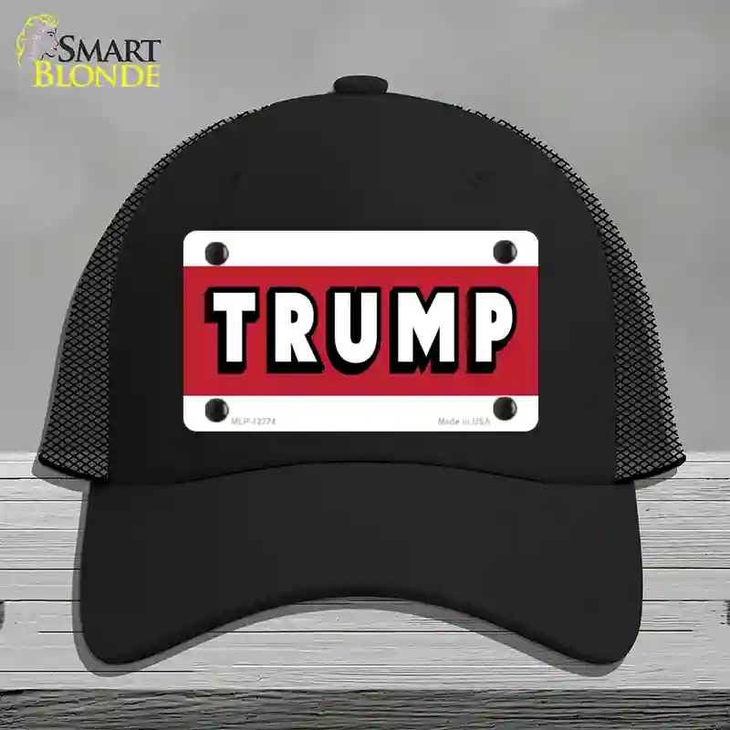 HAT01-MLP-12274 Trump Novelty License Plate Hat, Mesh - Black