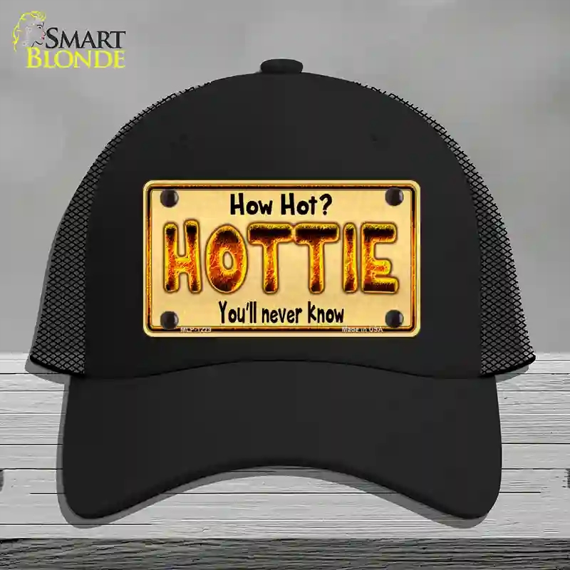 HAT01-MLP-1229 Hottie Know Novelty License Plate Hat, Mesh - Black