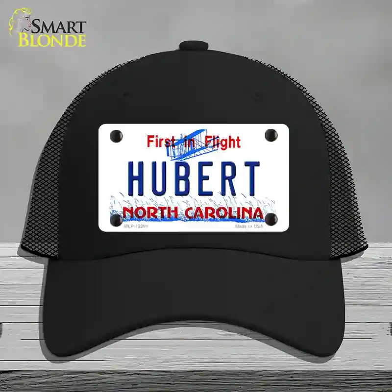HAT01-MLP-12291 North Carolina Hubert Novelty License Plate Hat, Mesh - Black