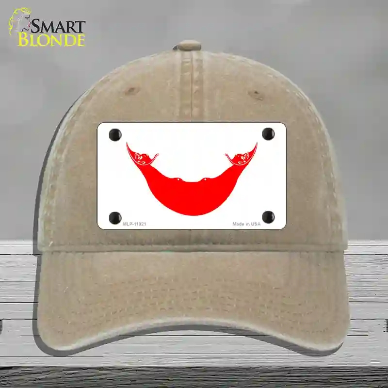 HAT09-MLP-11921 Easter Island Flag Novelty License Plate Hat, Unconstructed Cotton - Khaki