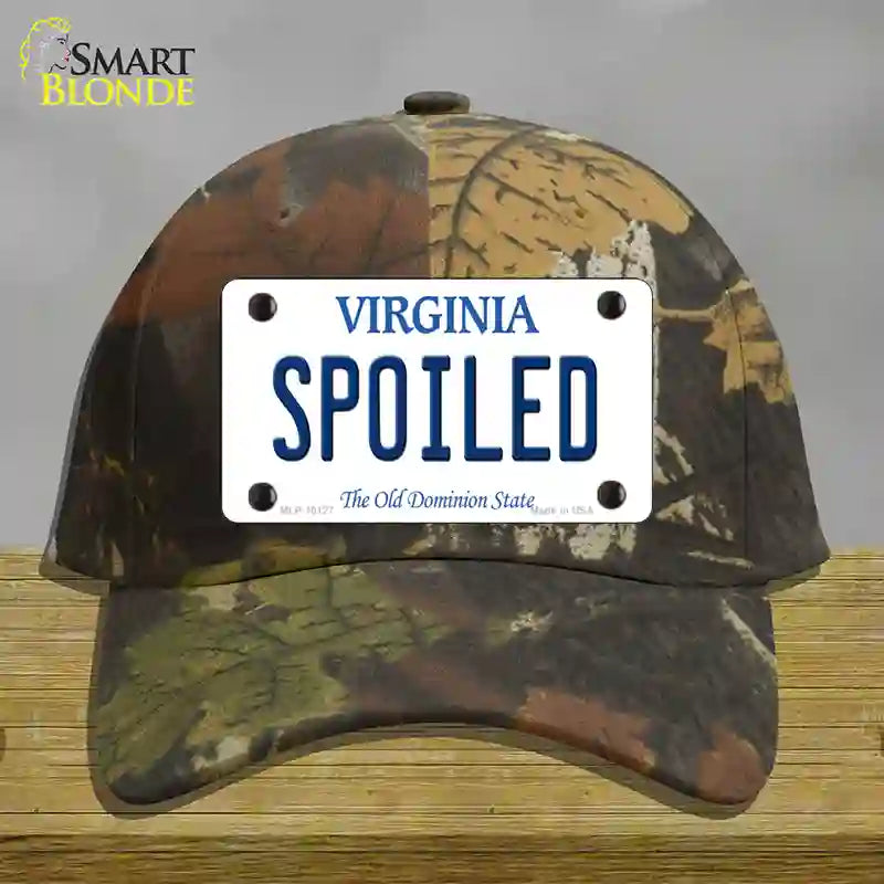 HAT06-MLP-10127 Spoiled Virginia Novelty License Plate Hat, Cotton - Camouflage