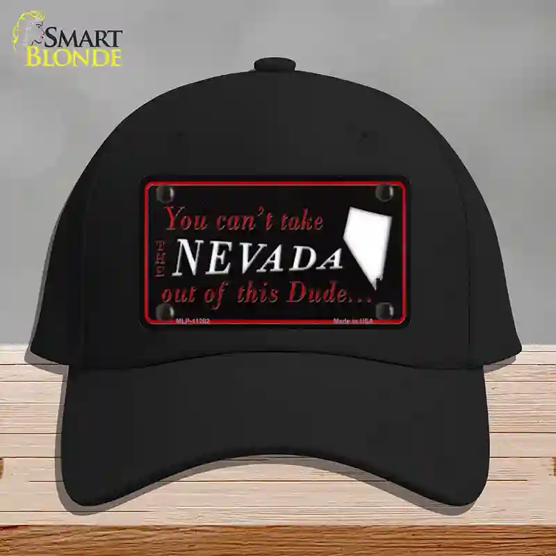 HAT03-MLP-11282 Nevada Dude Novelty License Plate Hat, Cotton - Black
