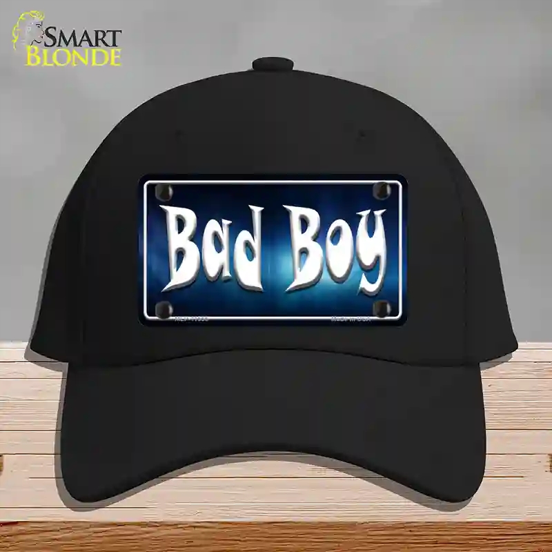 HAT03-MLP-11555 Bad Boy Novelty License Plate Hat, Cotton - Black