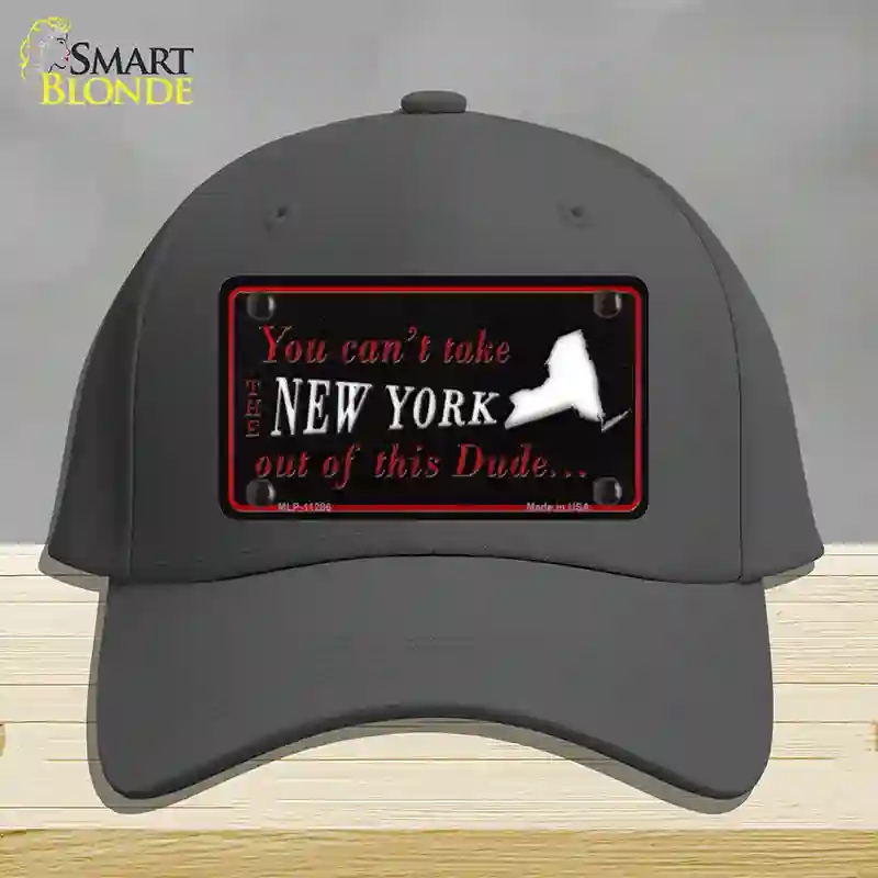 HAT04-MLP-11286   York Dude Novelty License Plate Hat, Cotton - Charcoal