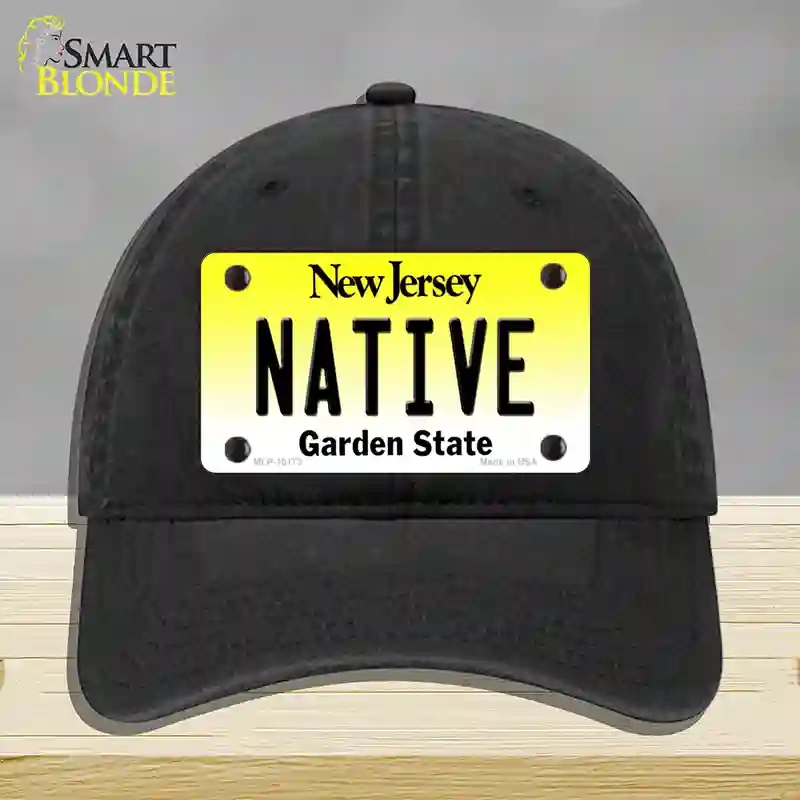 HAT07-MLP-10173 Native   Jersey Novelty License Plate Hat, Unconstructed Cotton - Black