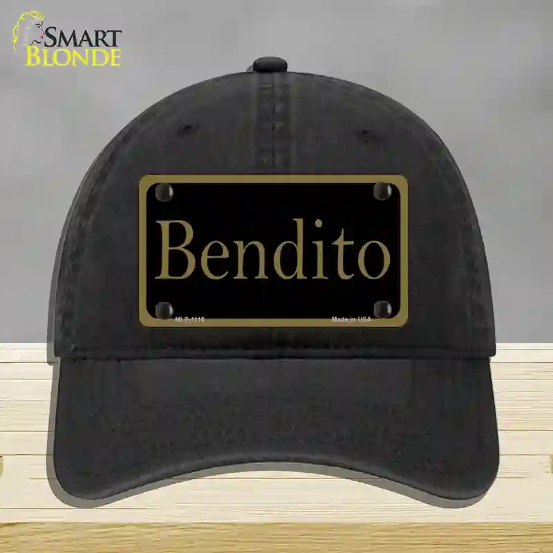 HAT07-MLP-1116 Bendito Novelty License Plate Hat, Unconstructed Cotton - Black