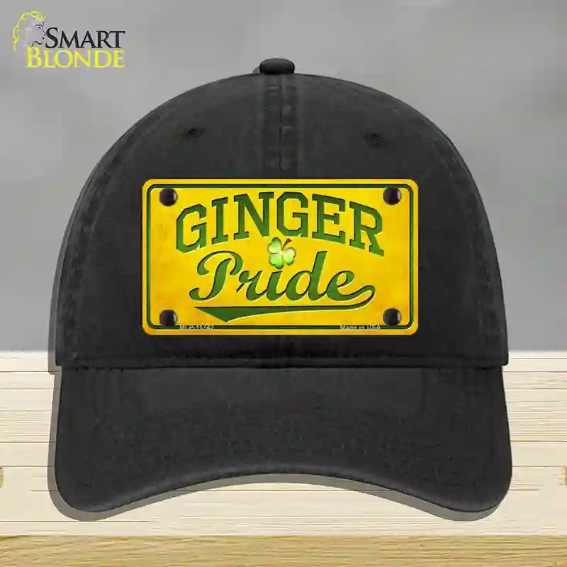 HAT07-MLP-11742 Ginger Pride Novelty License Plate Hat, Unconstructed Cotton - Black