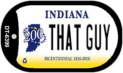 SMART BLONDE Indiana That Guy Novelty Metal Dog Tag Necklace DT-6399