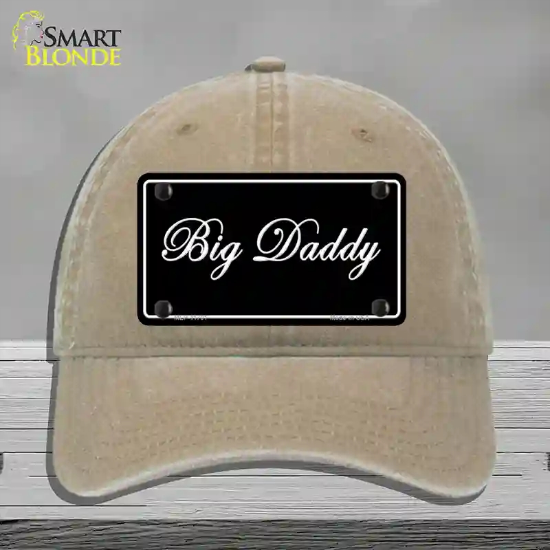 HAT09-MLP-11701 Big Daddy Novelty License Plate Hat, Unconstructed Cotton - Khaki