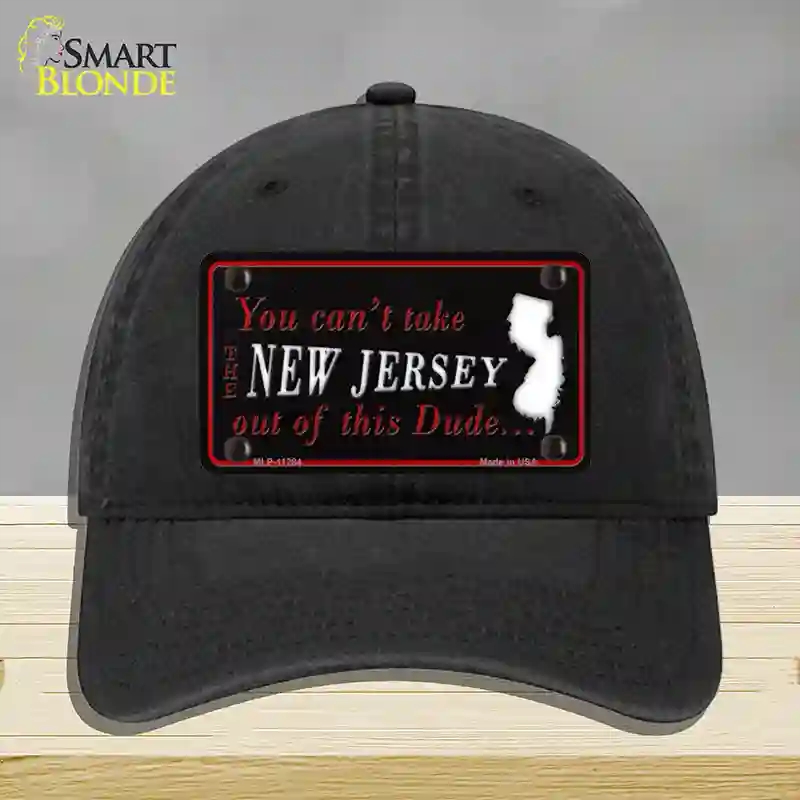 HAT07-MLP-11284   Jersey Dude Novelty License Plate Hat, Unconstructed Cotton - Black