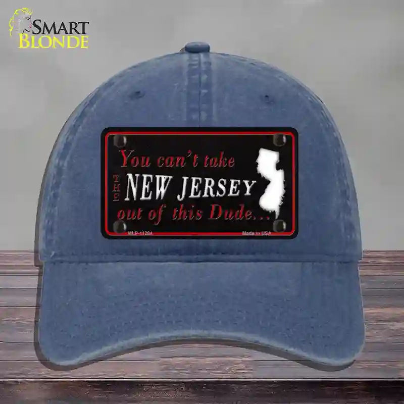 HAT11-MLP-11284   Jersey Dude Novelty License Plate Hat, Unconstructed Cotton - Navy