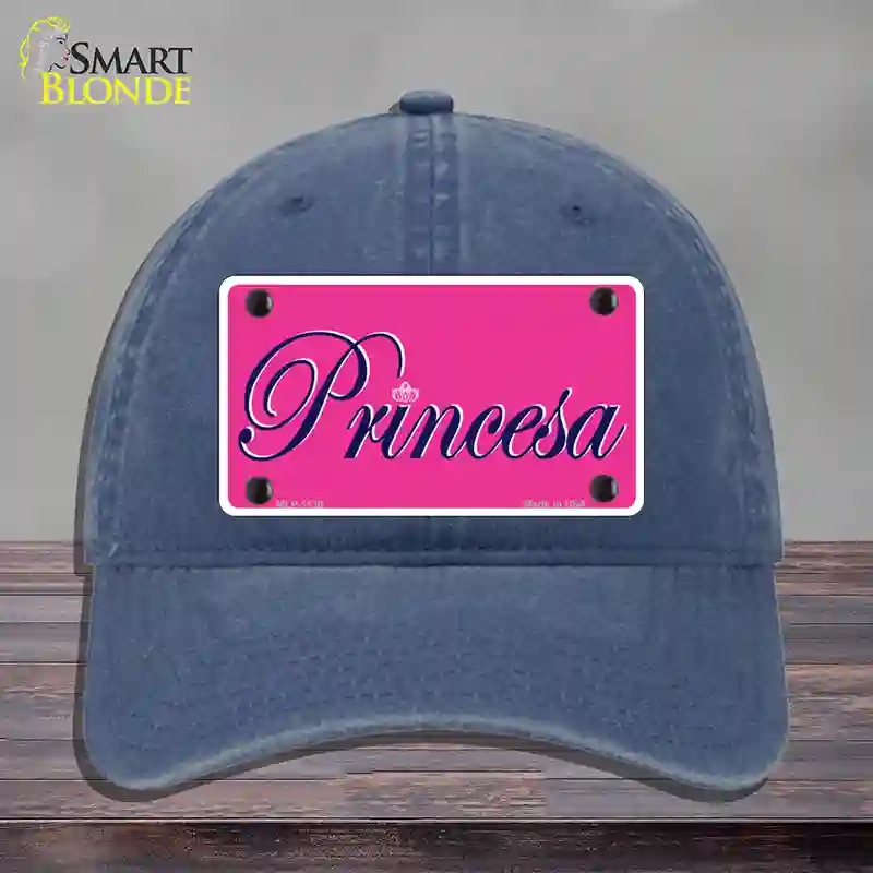 HAT11-MLP-1130 Princesa Novelty License Plate Hat, Unconstructed Cotton - Navy