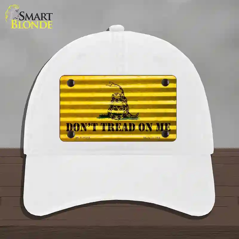 HAT14-MLP-11810 Dont Tread on Me Novelty License Plate Hat, Unconstructed Cotton - White