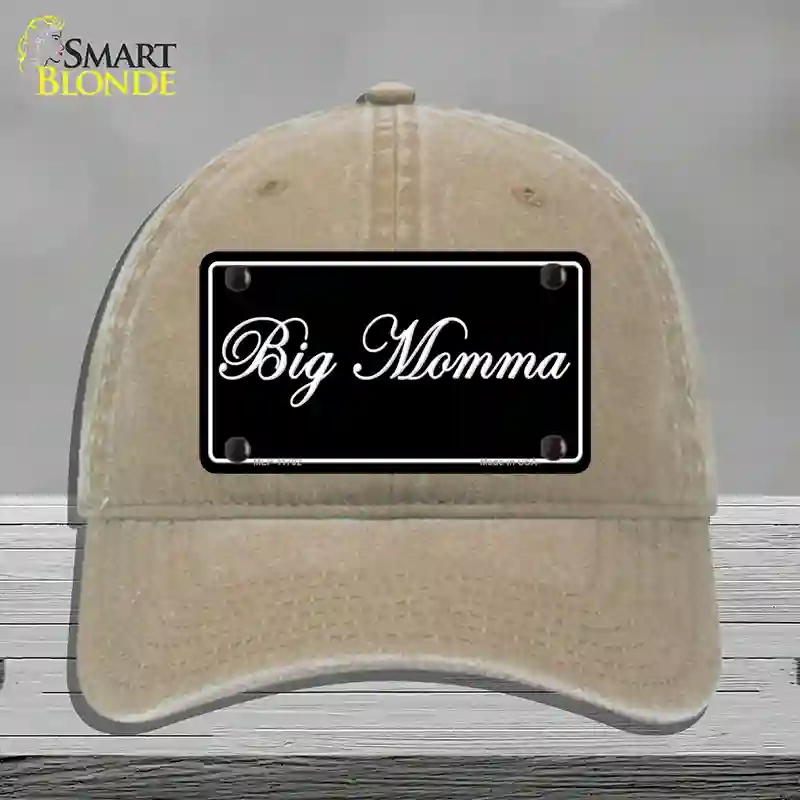 HAT09-MLP-11702 Big Momma Novelty License Plate Hat, Unconstructed Cotton - Khaki