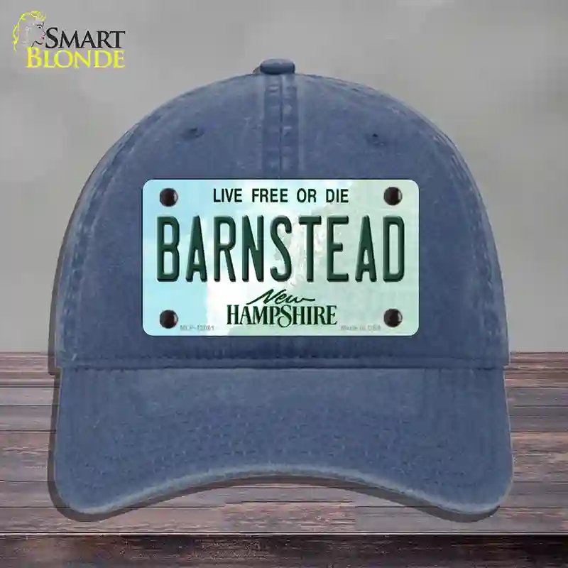 HAT11-MLP-12081 Barnstead   Hampshire State Novelty License Plate Hat, Unconstructed Cotton - Navy