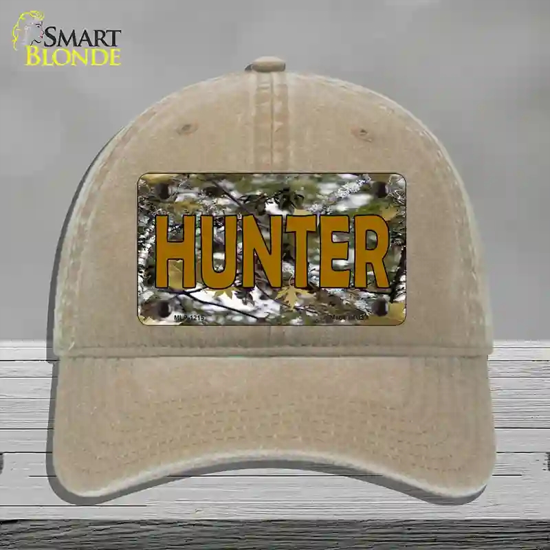 HAT09-MLP-1215 Hunter Camouflage Novelty License Plate Hat, Unconstructed Cotton - Khaki