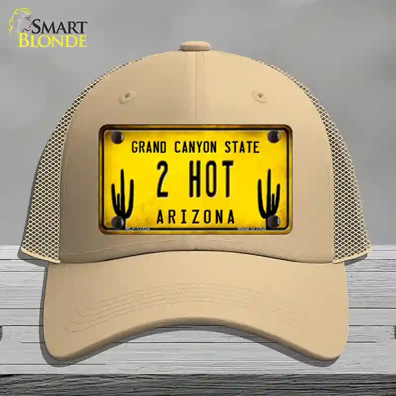 HAT15-MLP-12324 Arizona 2 Hot Novelty License Plate Hat, Mesh - Khaki