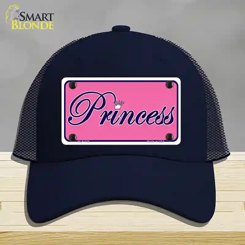 HAT16-MLP-049 Pink Princess Tiara Novelty License Plate Hat, Mesh - Navy