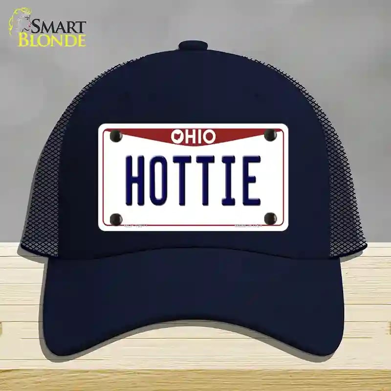 HAT16-MLP-10077 Hottie Ohio Novelty License Plate Hat, Mesh - Navy