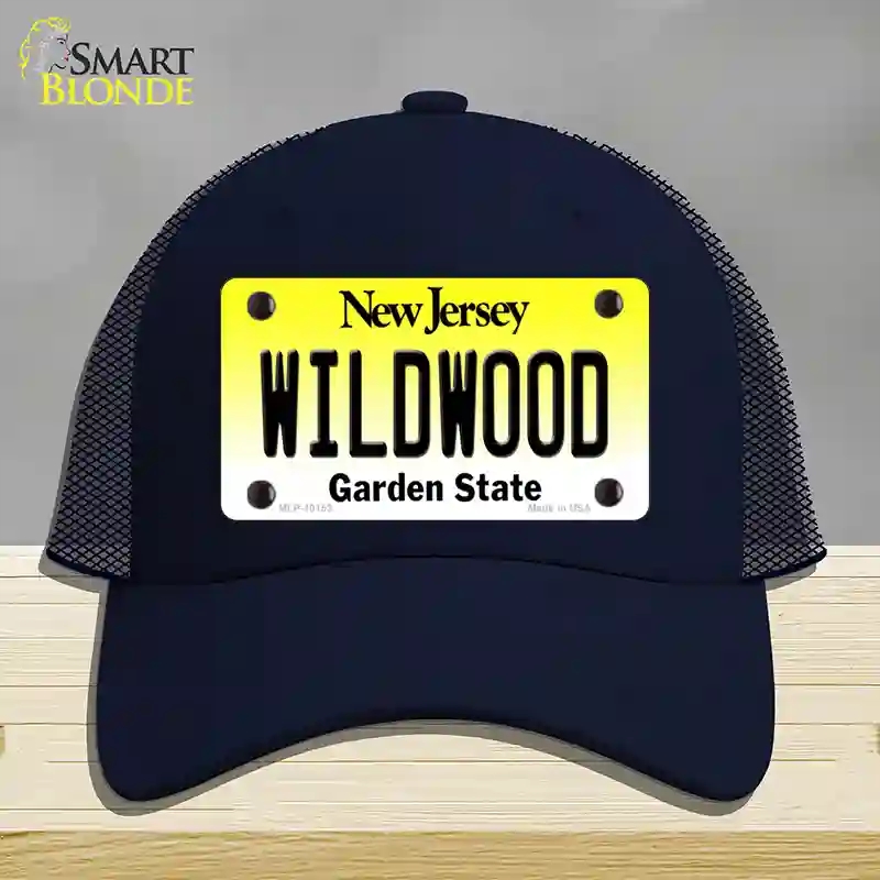 HAT16-MLP-10153 Wildwood   Jersey Novelty License Plate Hat, Mesh - Navy