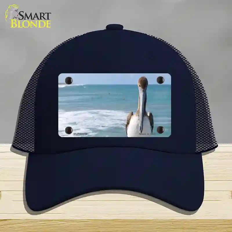 HAT16-MLP-11238 Pelican Ocean Novelty License Plate Hat, Mesh - Navy