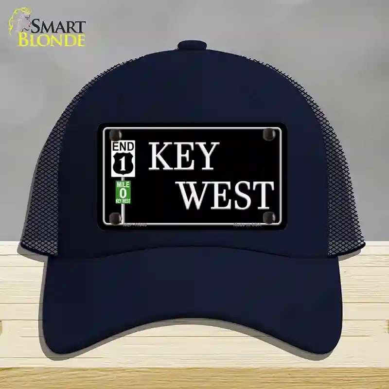 HAT16-MLP-11649 Key West Highway Novelty License Plate Hat Sign, Mesh - Navy
