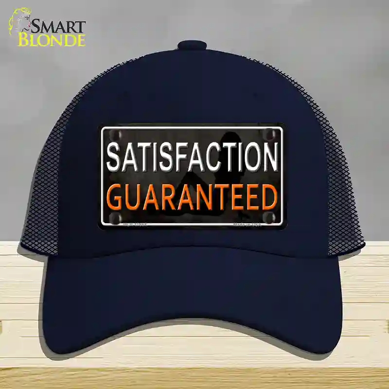 HAT16-MLP-11664 Satisfaction Guaranteed Novelty License Plate Hat, Mesh - Navy